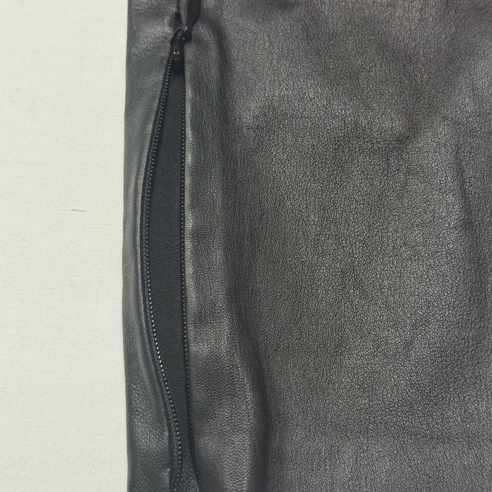 Ralph Lauren Purple Label Women The Lambskin Side-Zip Pant Leggings Made In USA - Picture 14 of 16